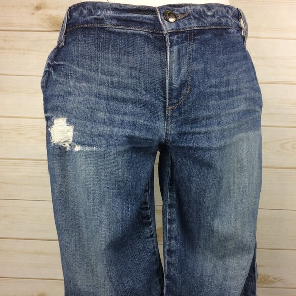 Joe's Destroyed Rolled Jean Bermuda shorts Klum wash Size W28 - Picture 2 of 14